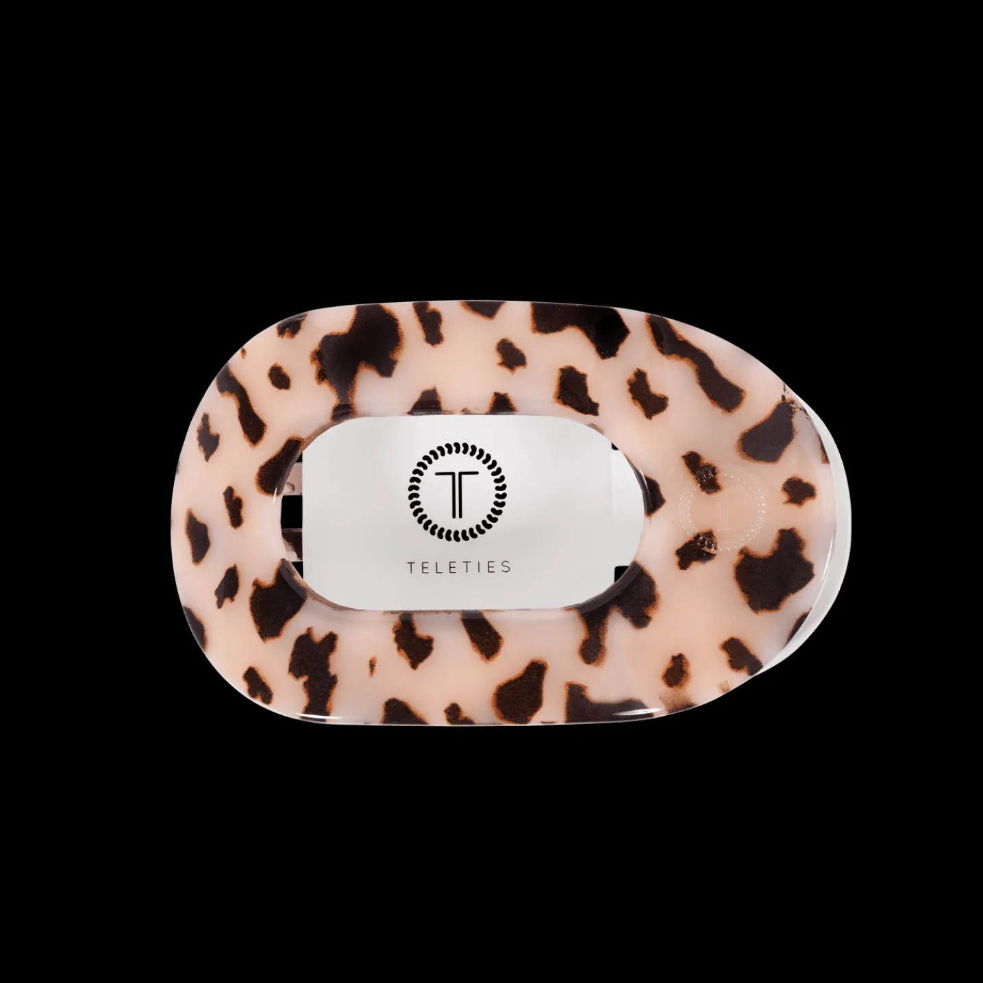 Blonde Tortoise Medium Flat Round Hair Clip