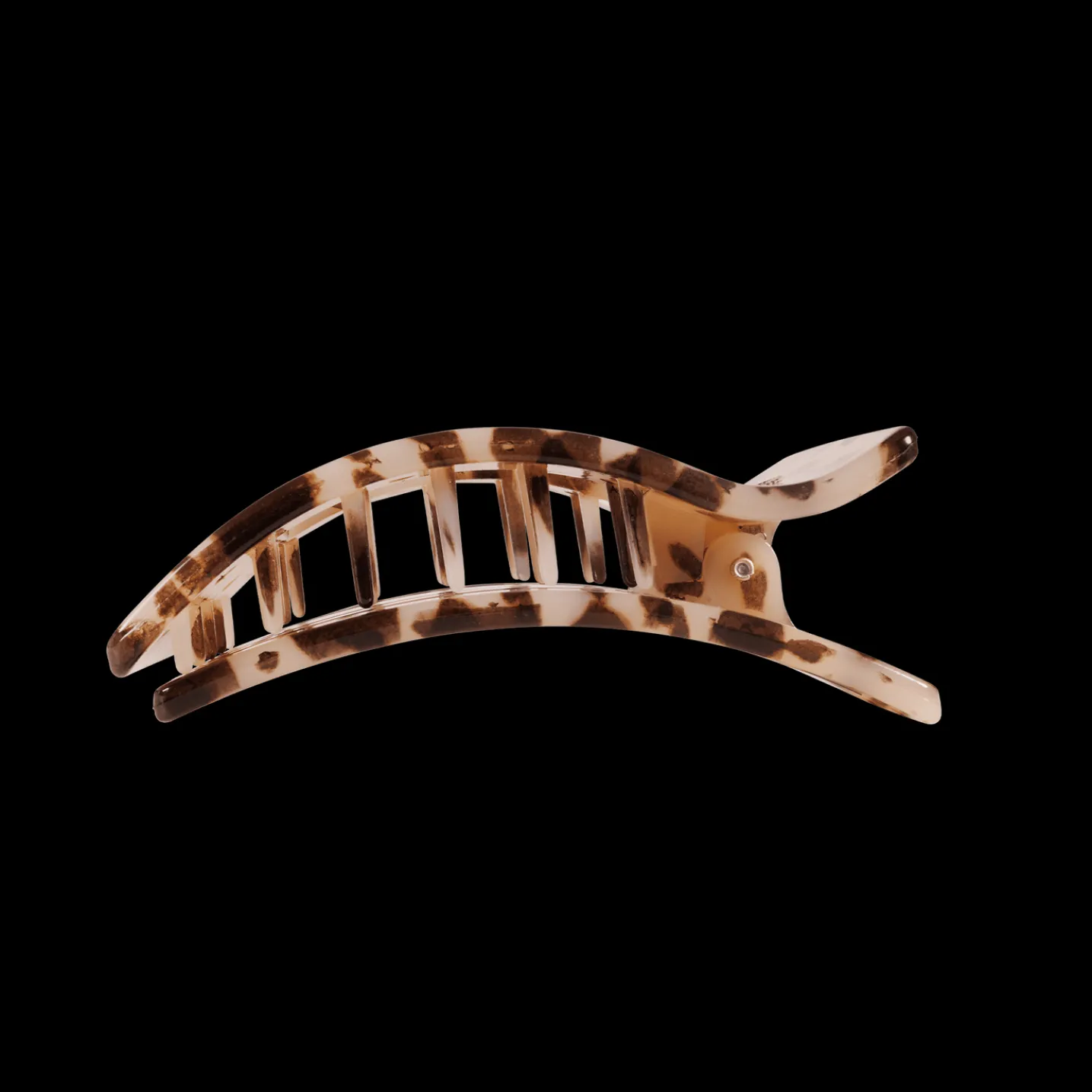 Blonde Tortoise Medium Flat Rectangle Hair Clip