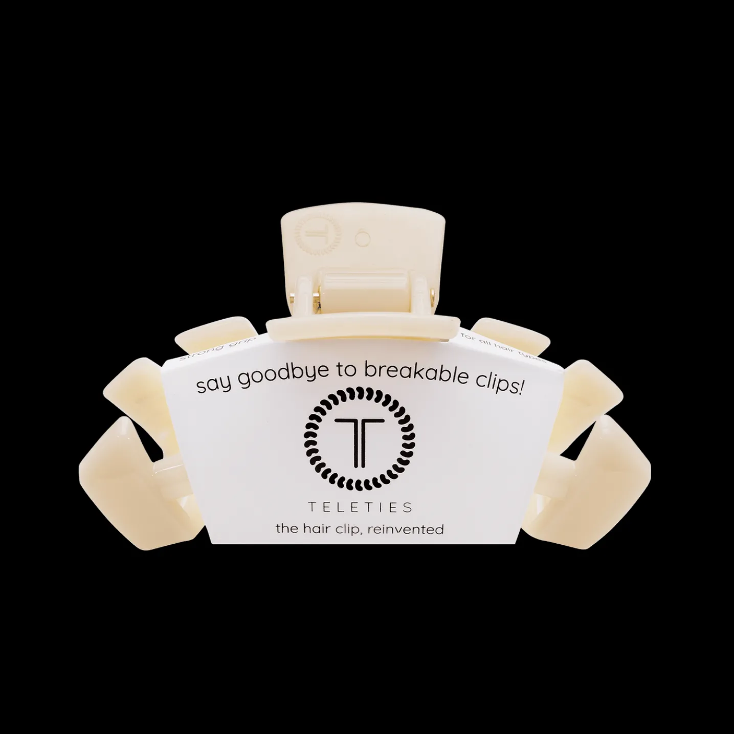 Classic Almond Beige Small Claw Hair Clip