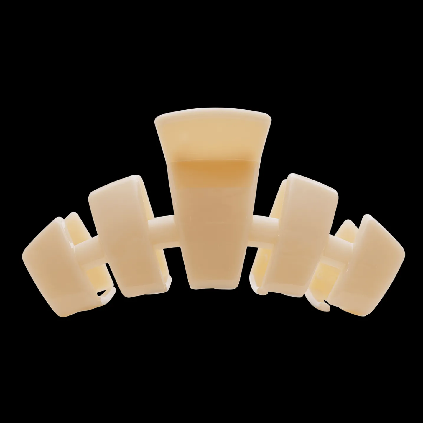 Classic Almond Beige Large Claw Hair Clip