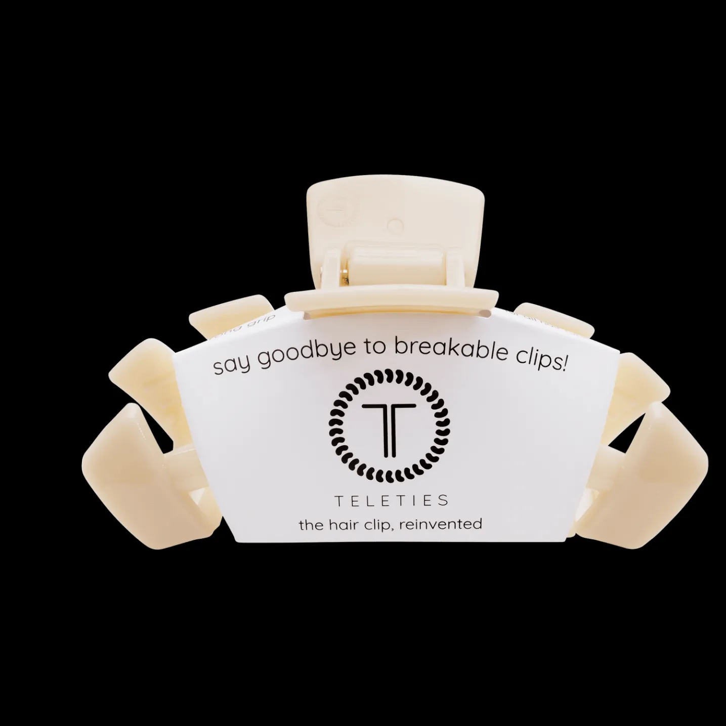 Classic Almond Beige Large Claw Hair Clip