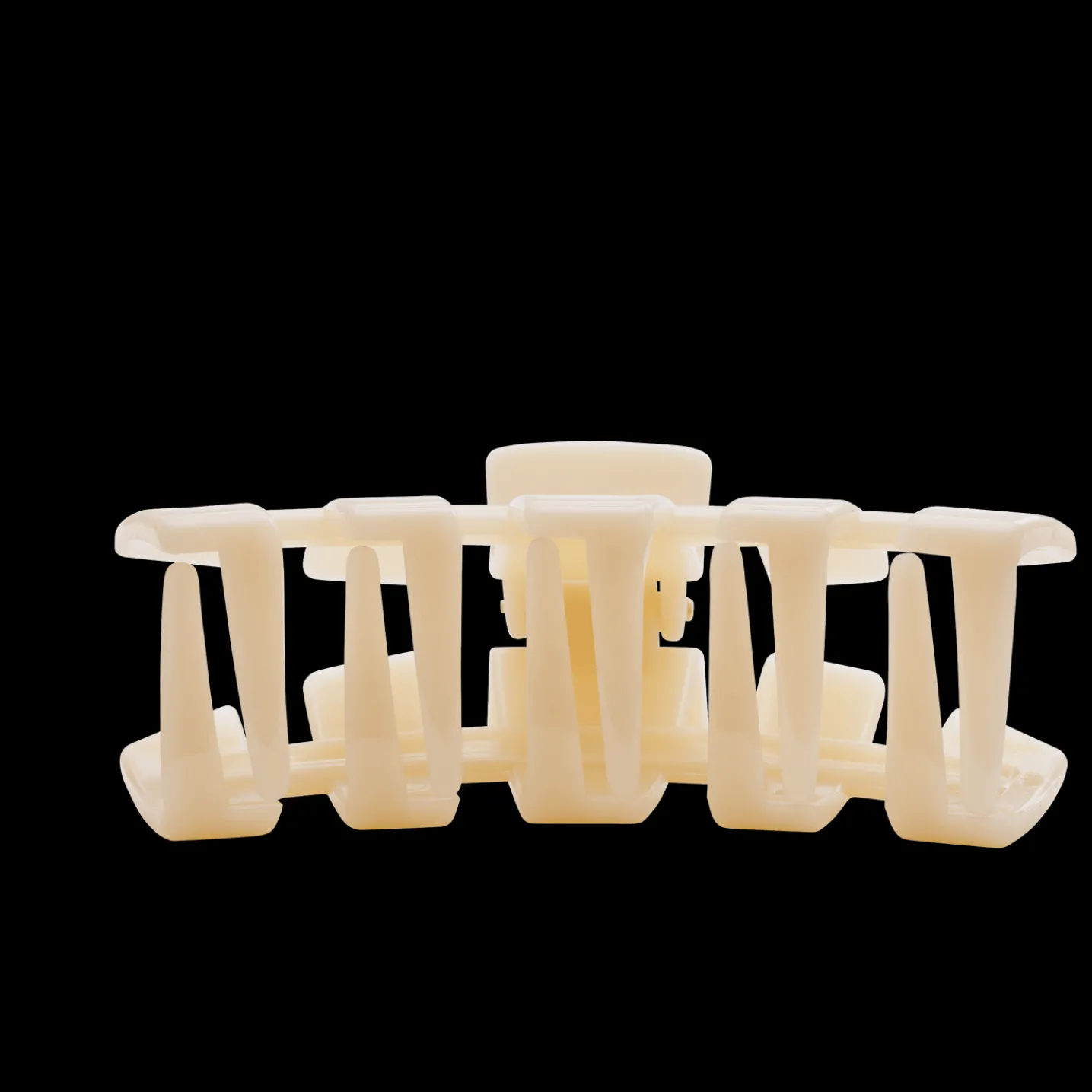 Classic Almond Beige Medium Claw Hair Clip