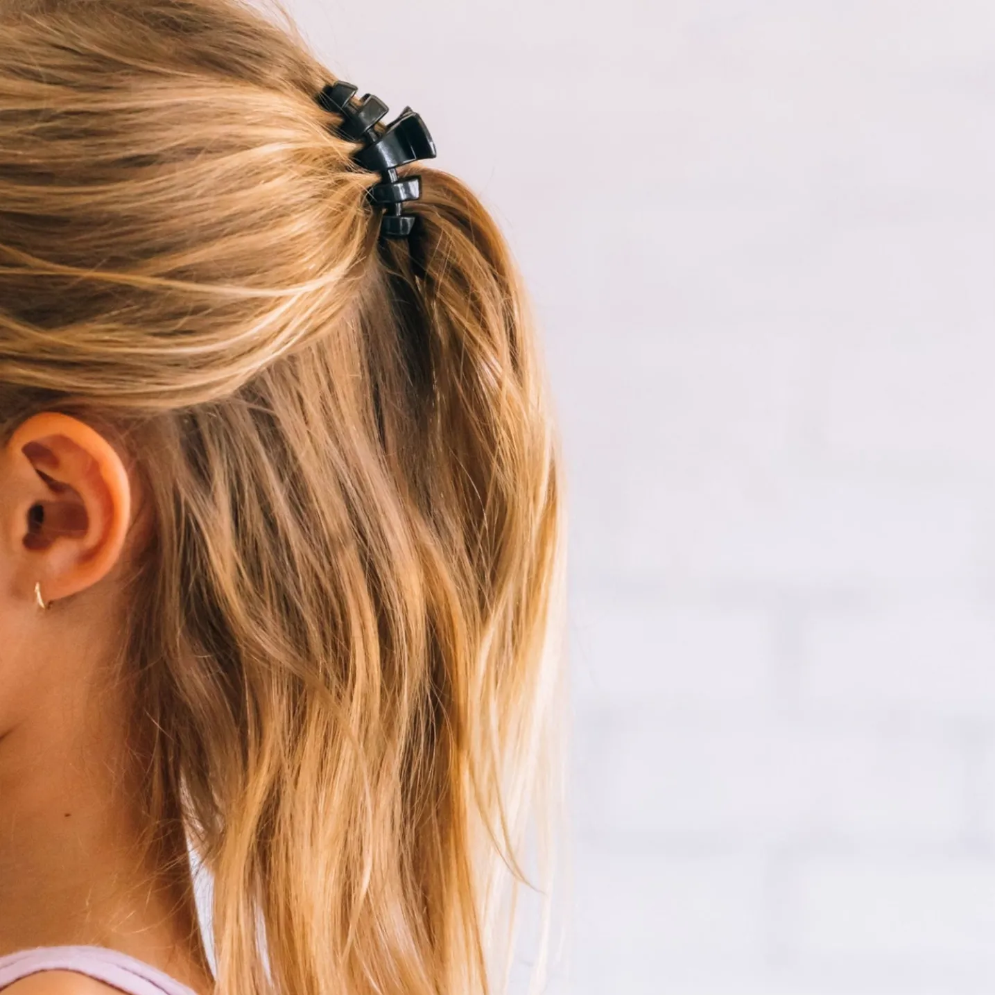 Classic Jet Black Tiny Hair Clip