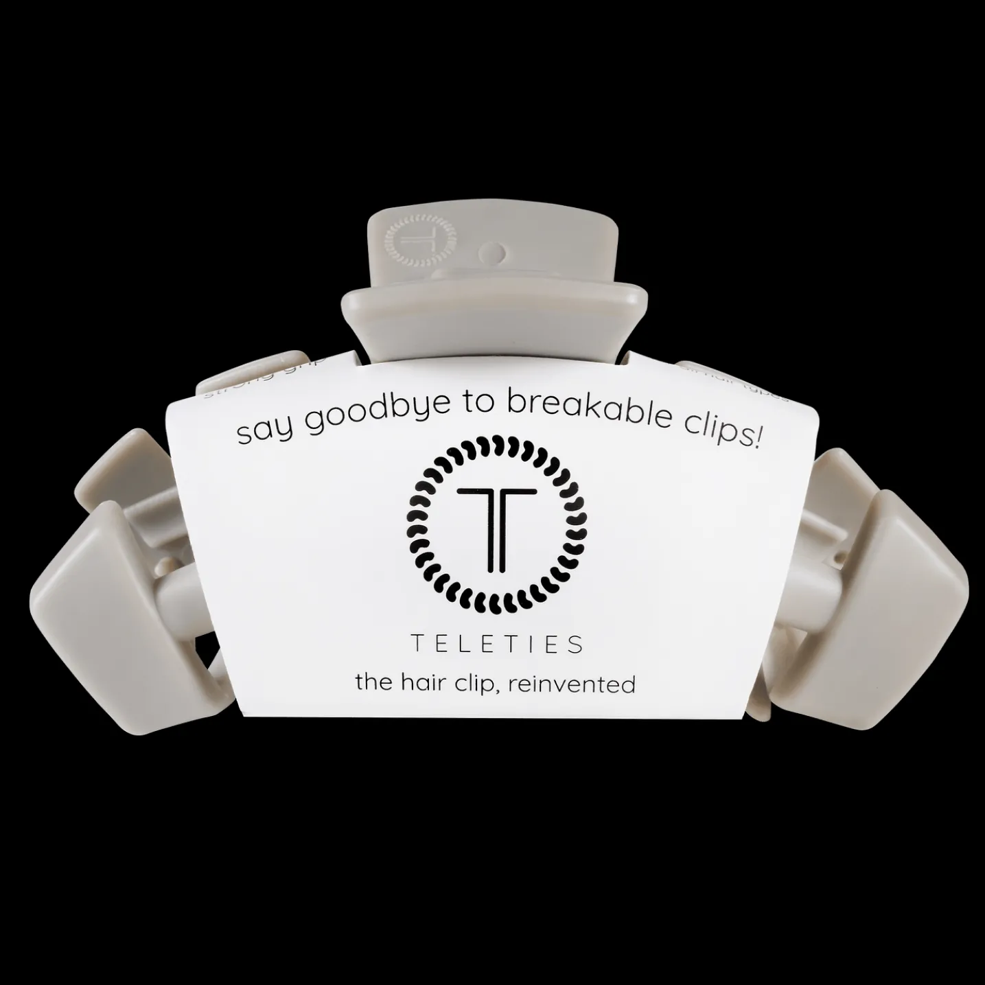 Classic Silver Flames Large Claw Hair Clip