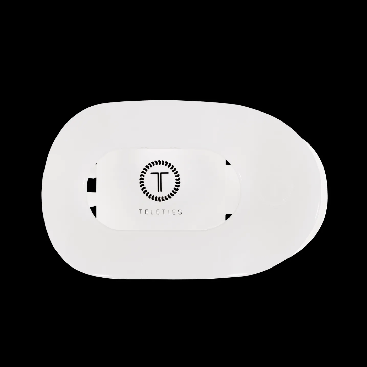 Coconut White Medium Flat Round Hair Clip