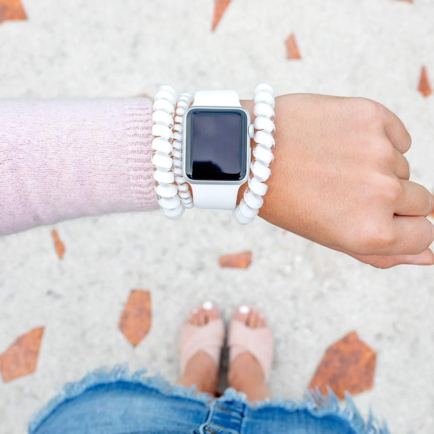 Coconut White Small Hair Ties
