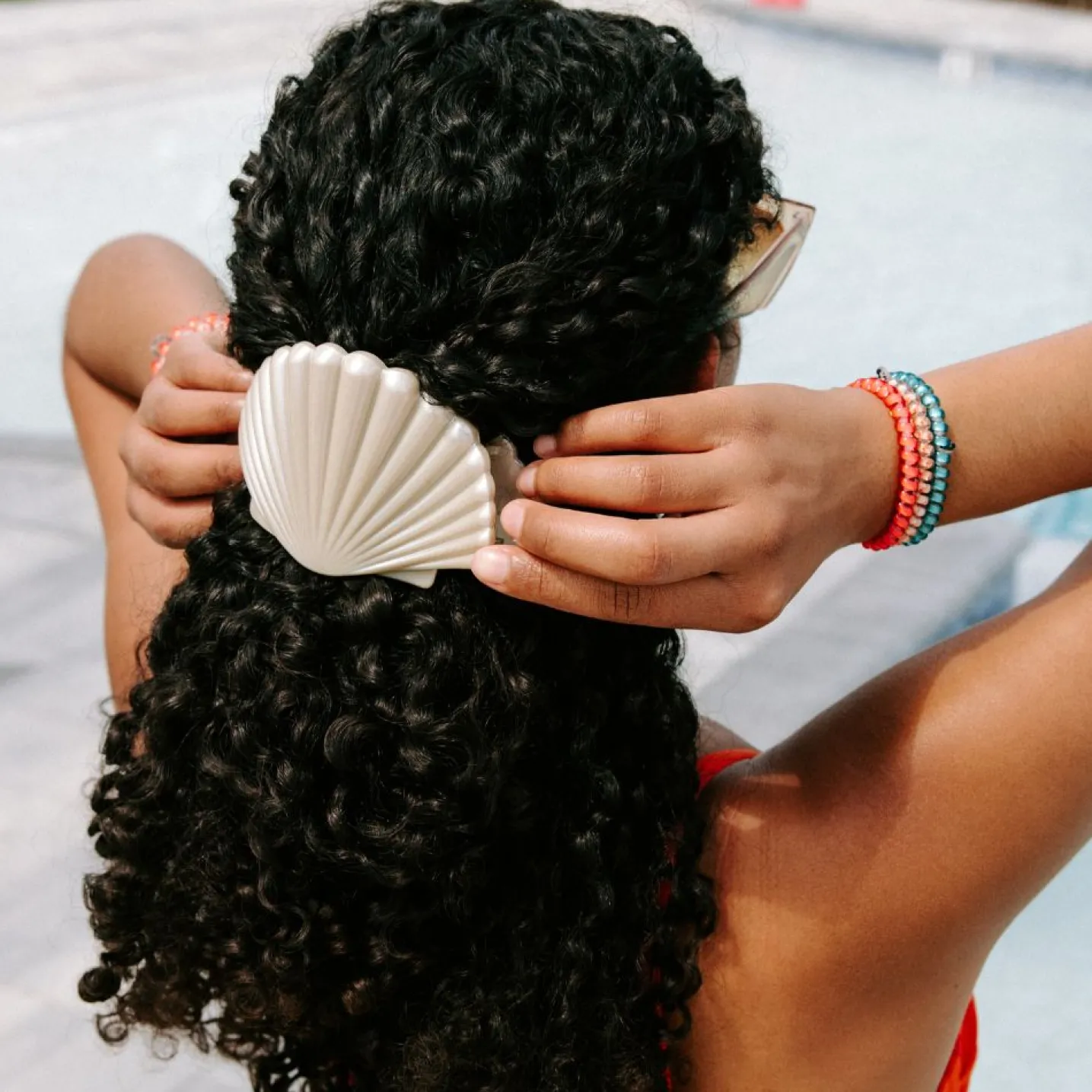 Coral Craze Small Hair Ties