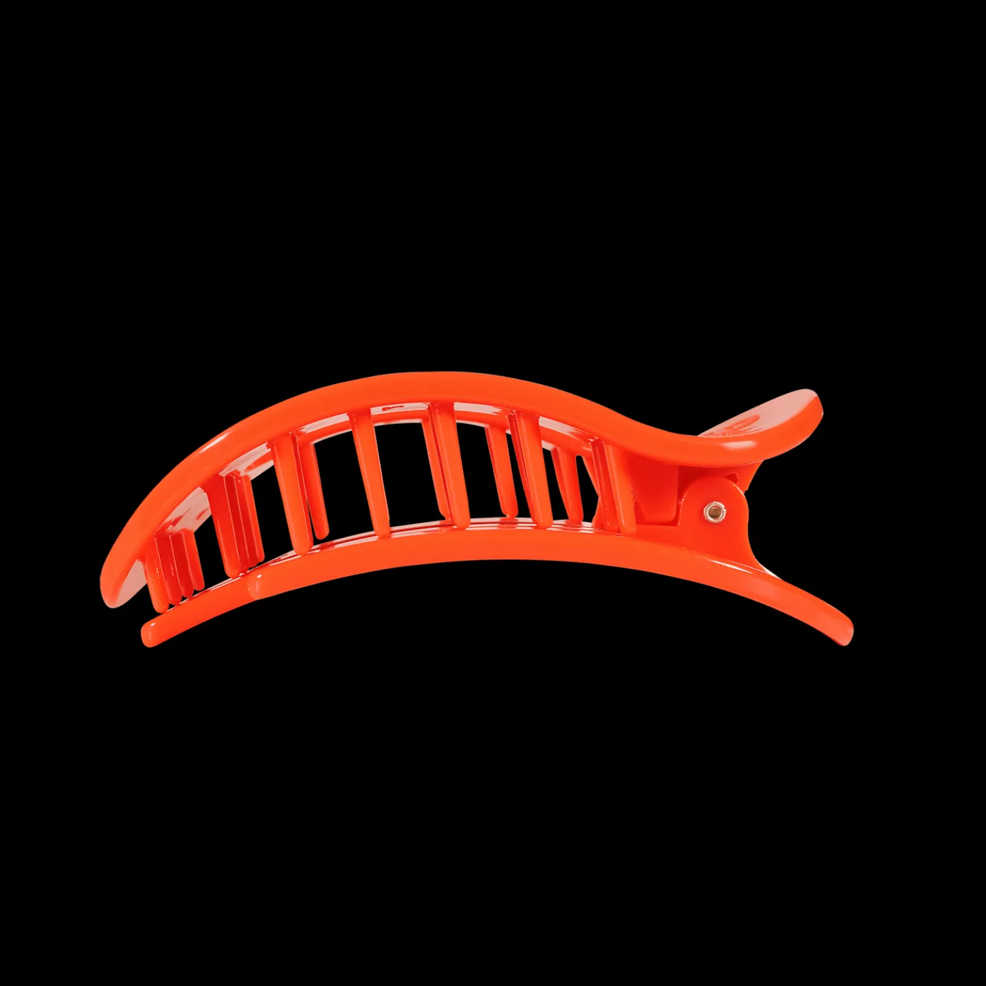 Go Canes! Medium Flat Round Hair Clip