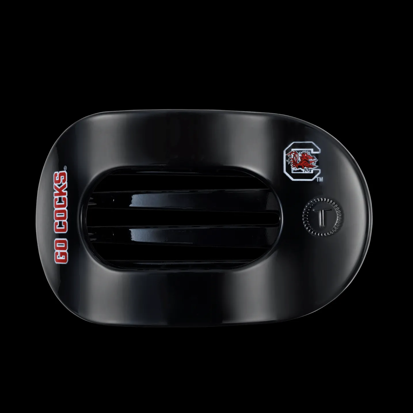 Go Cocks! Large Flat Round Hair Clip