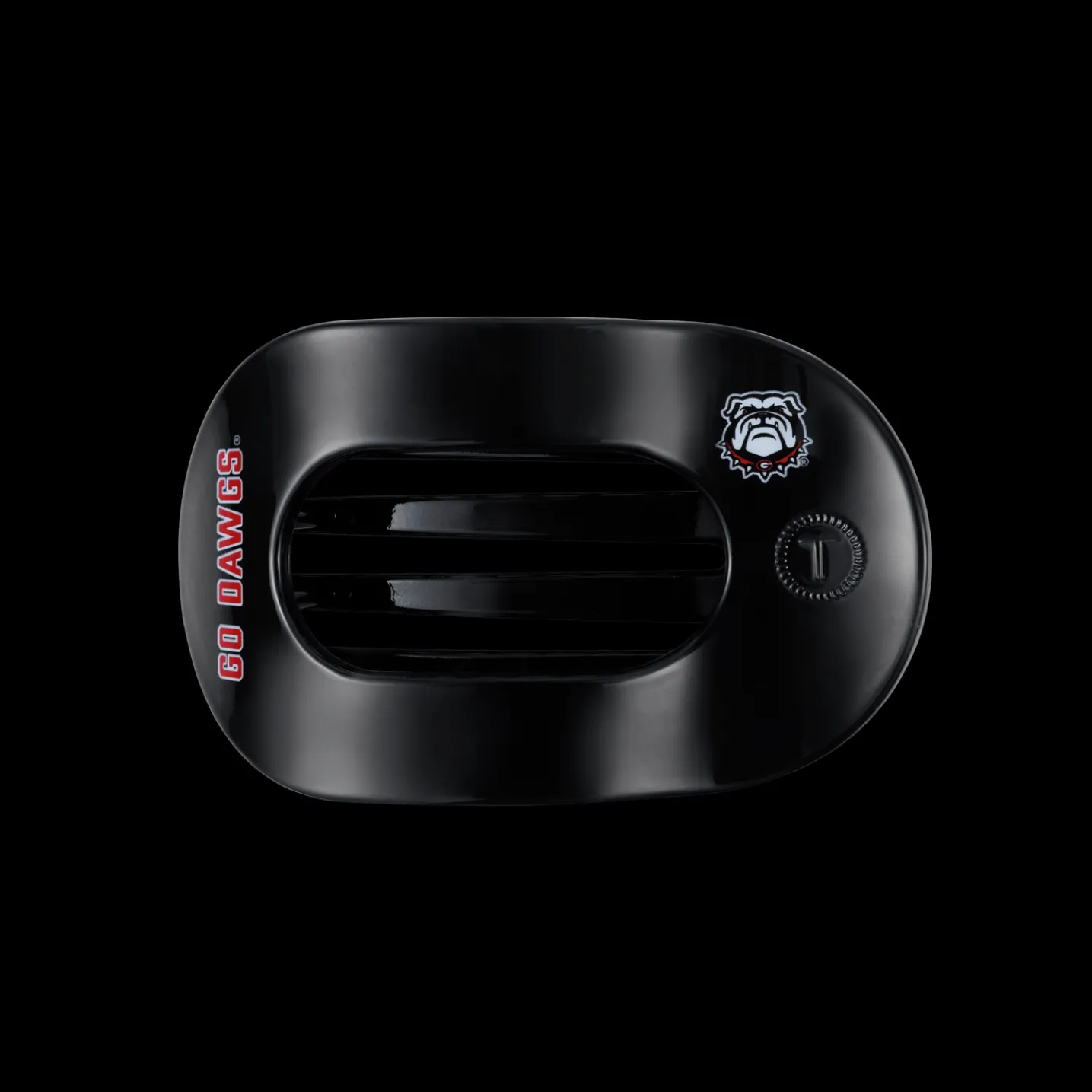 Go Dawgs! Medium Flat Round Hair Clip