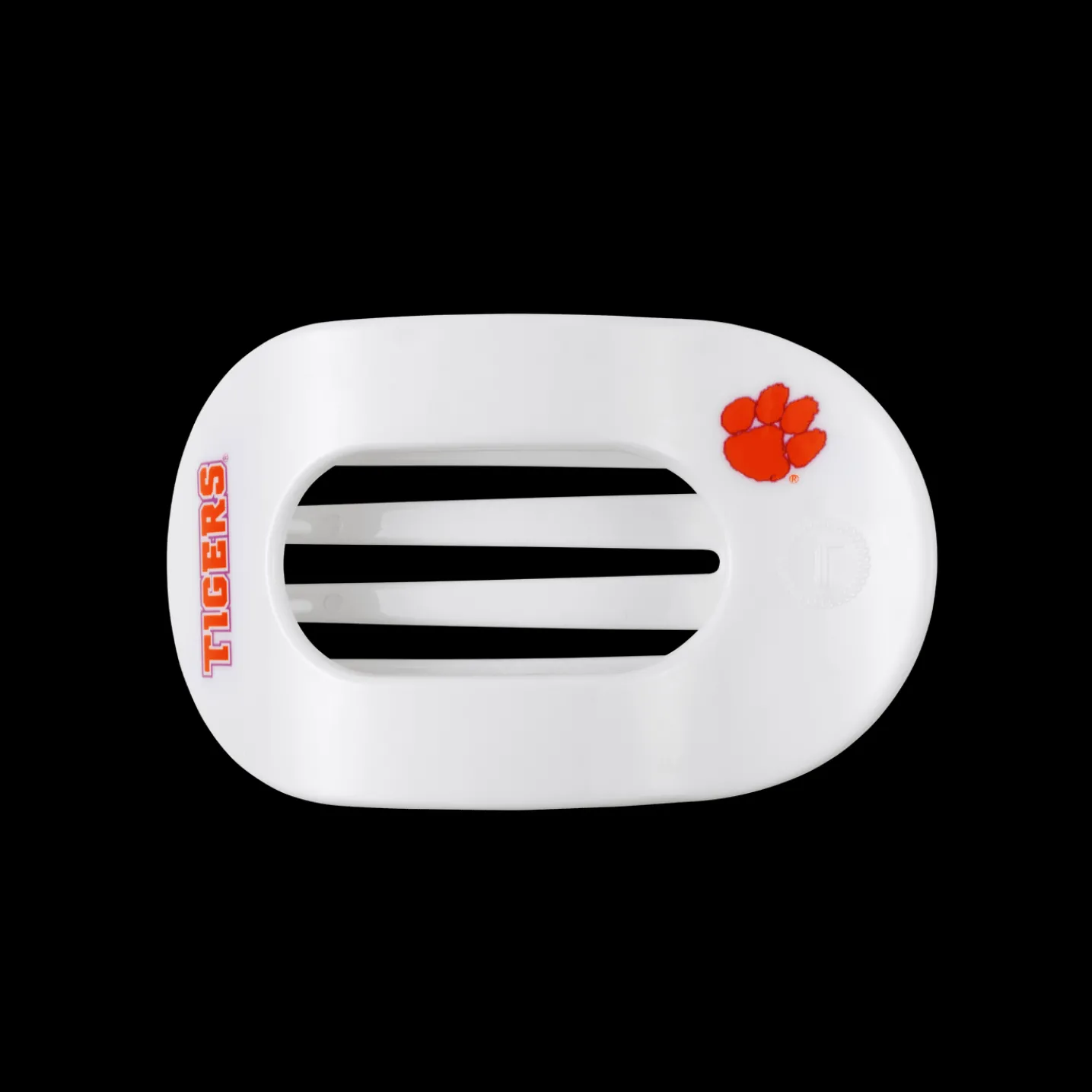 Go Tigers! Medium Flat Round Hair Clip