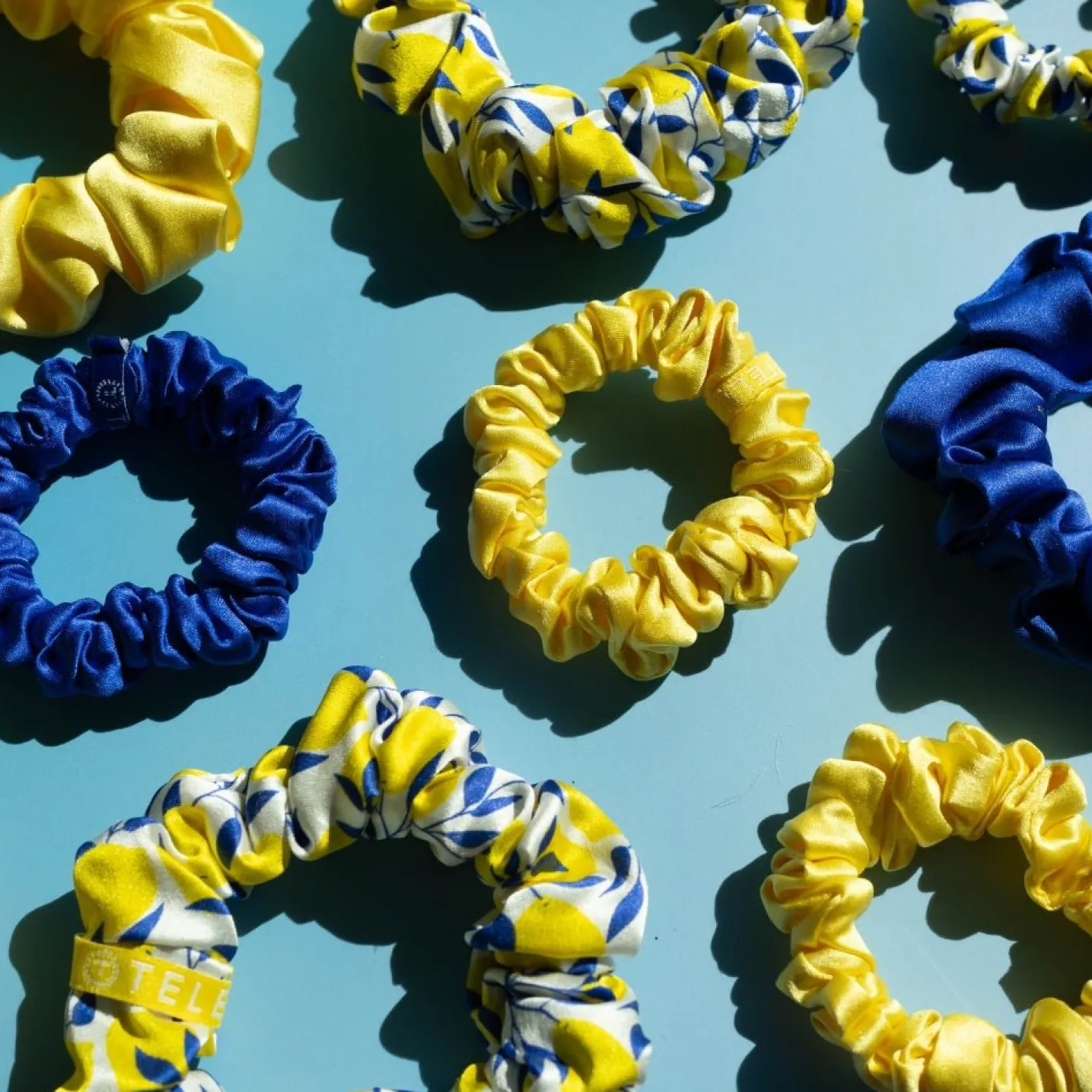 Limoncello Large Silk Scrunchies