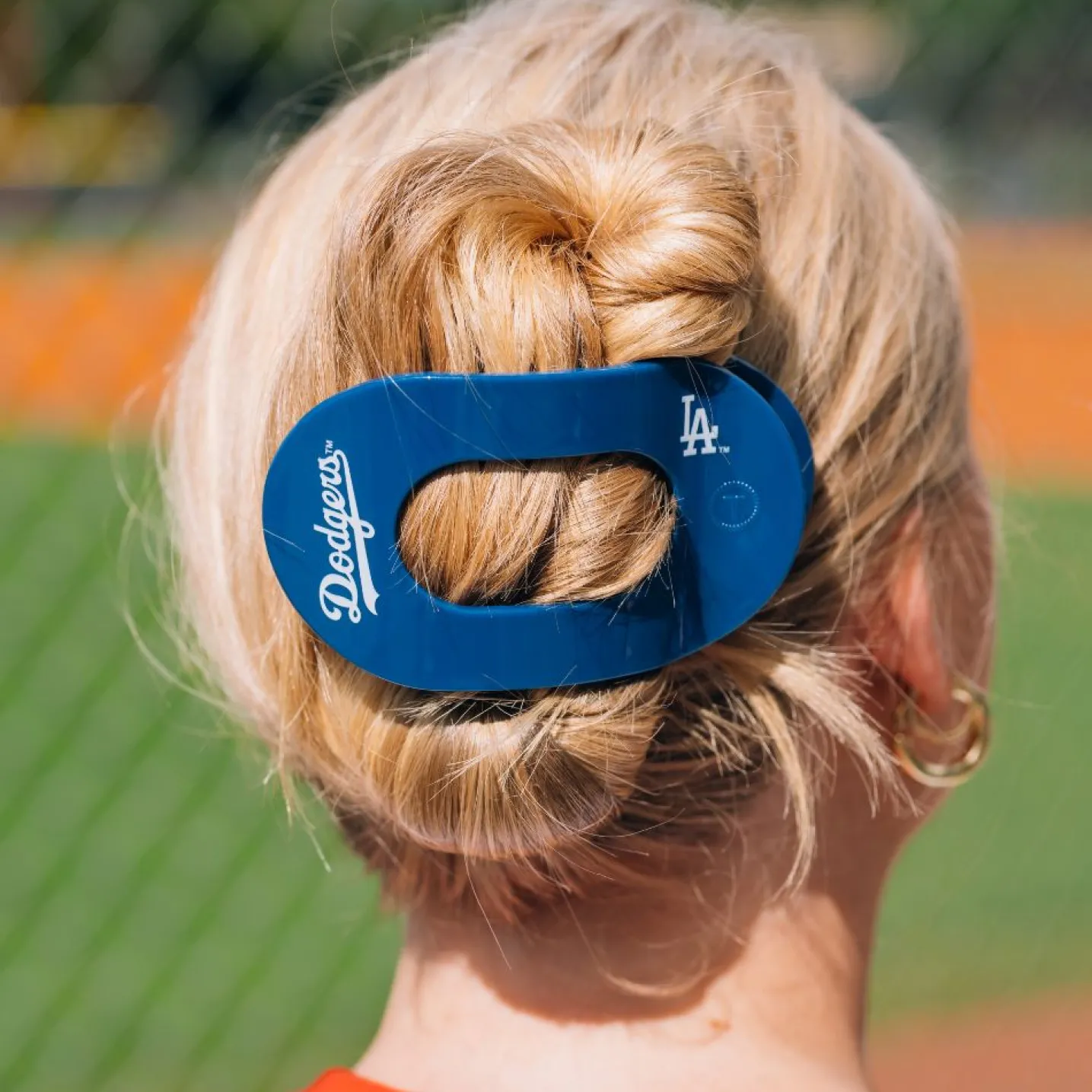 Los Angeles Dodgers Large Flat Round Hair Clip