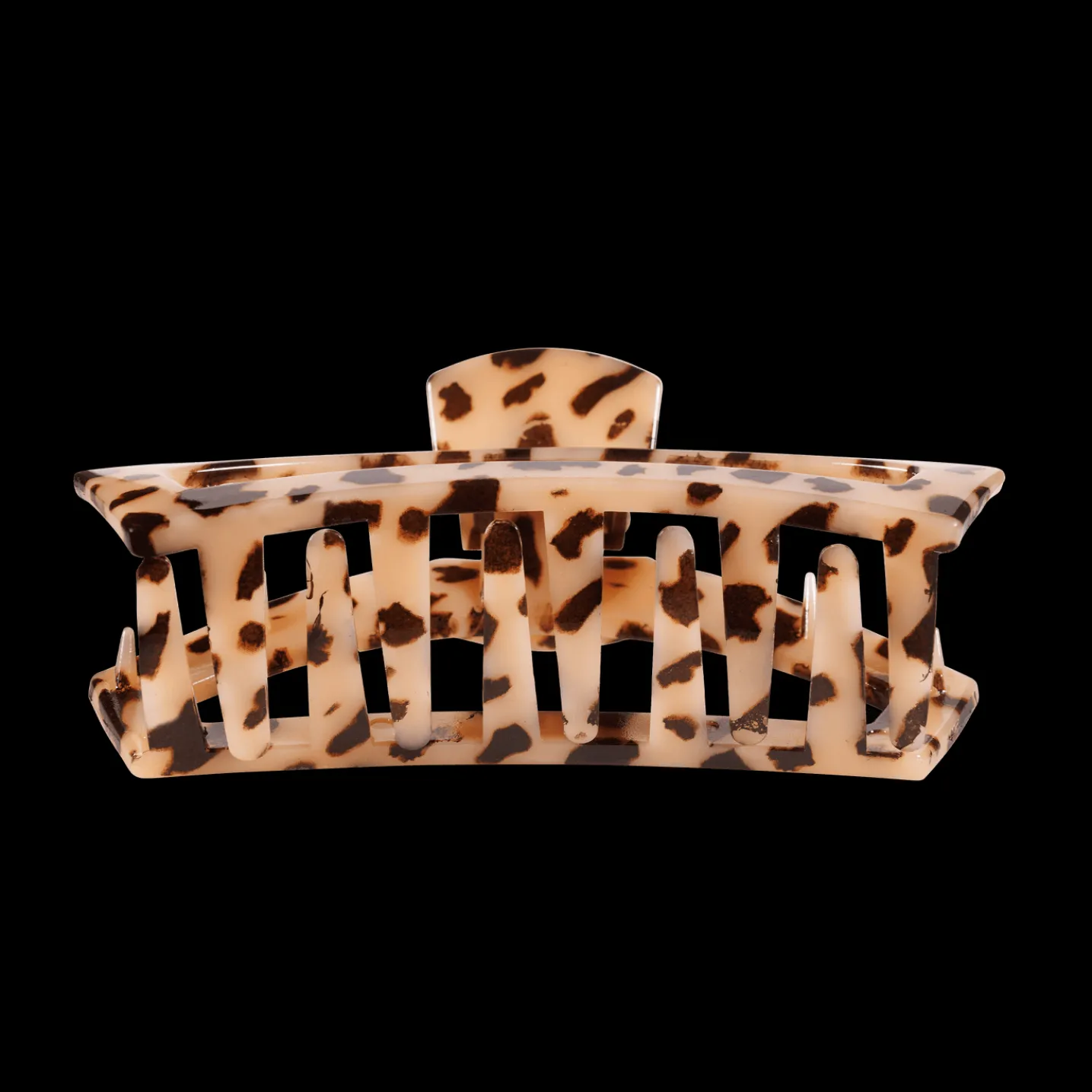 Open Blonde Tortoise Large Claw Hair Clip