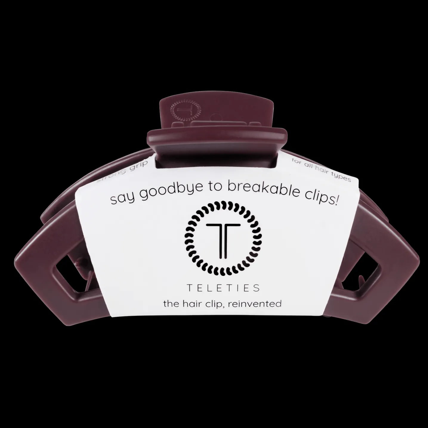 Open Burgundy Bliss Large Claw Hair Clip