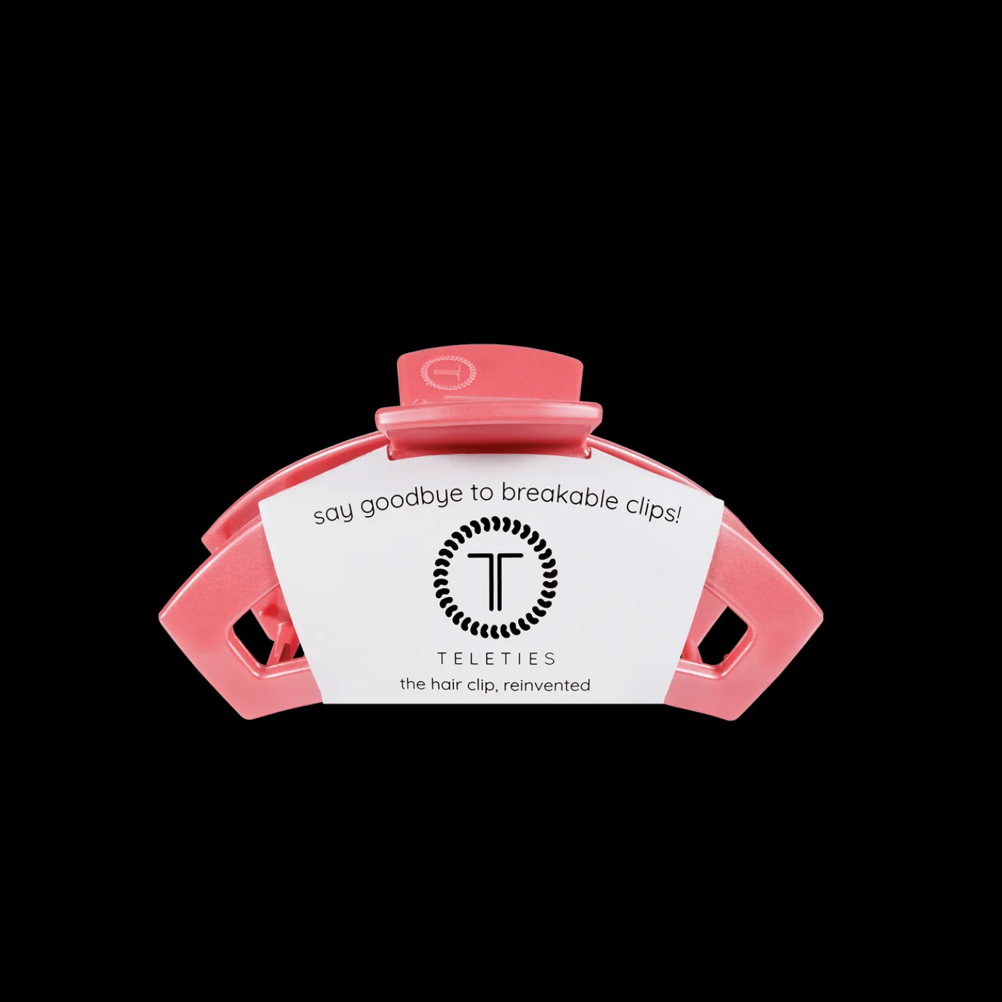 Open Calming Coral Tiny Claw Hair Clip