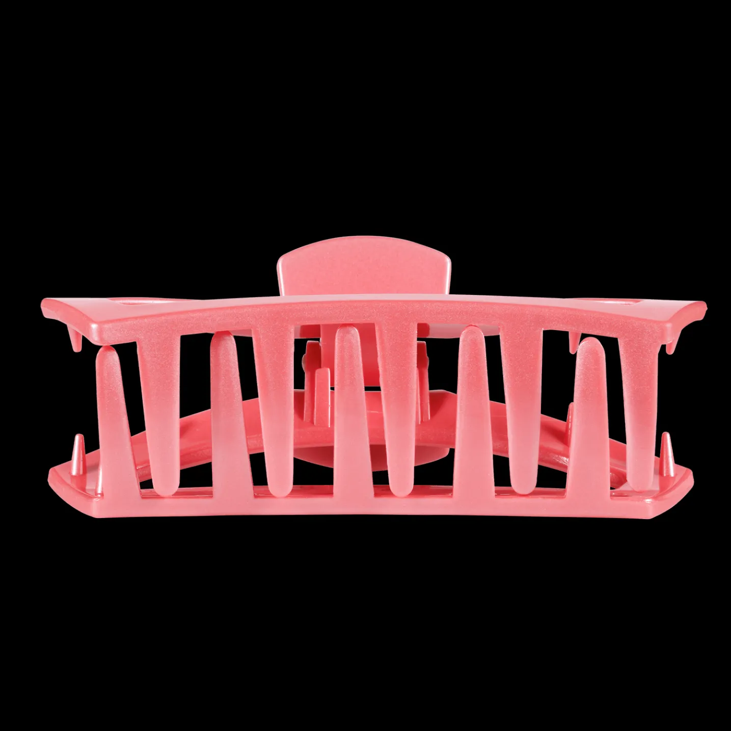 Open Calming Coral Large Claw Hair Clip