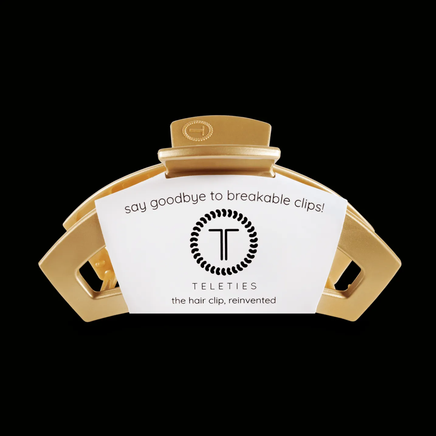 Open Champagne Toast Medium Claw Hair Clip