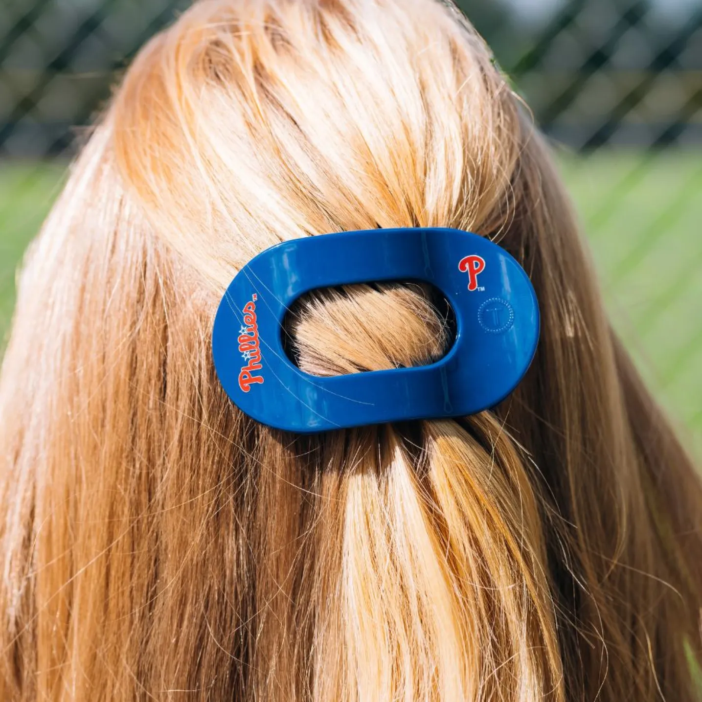Philadelphia Phillies Medium Flat Round Hair Clip