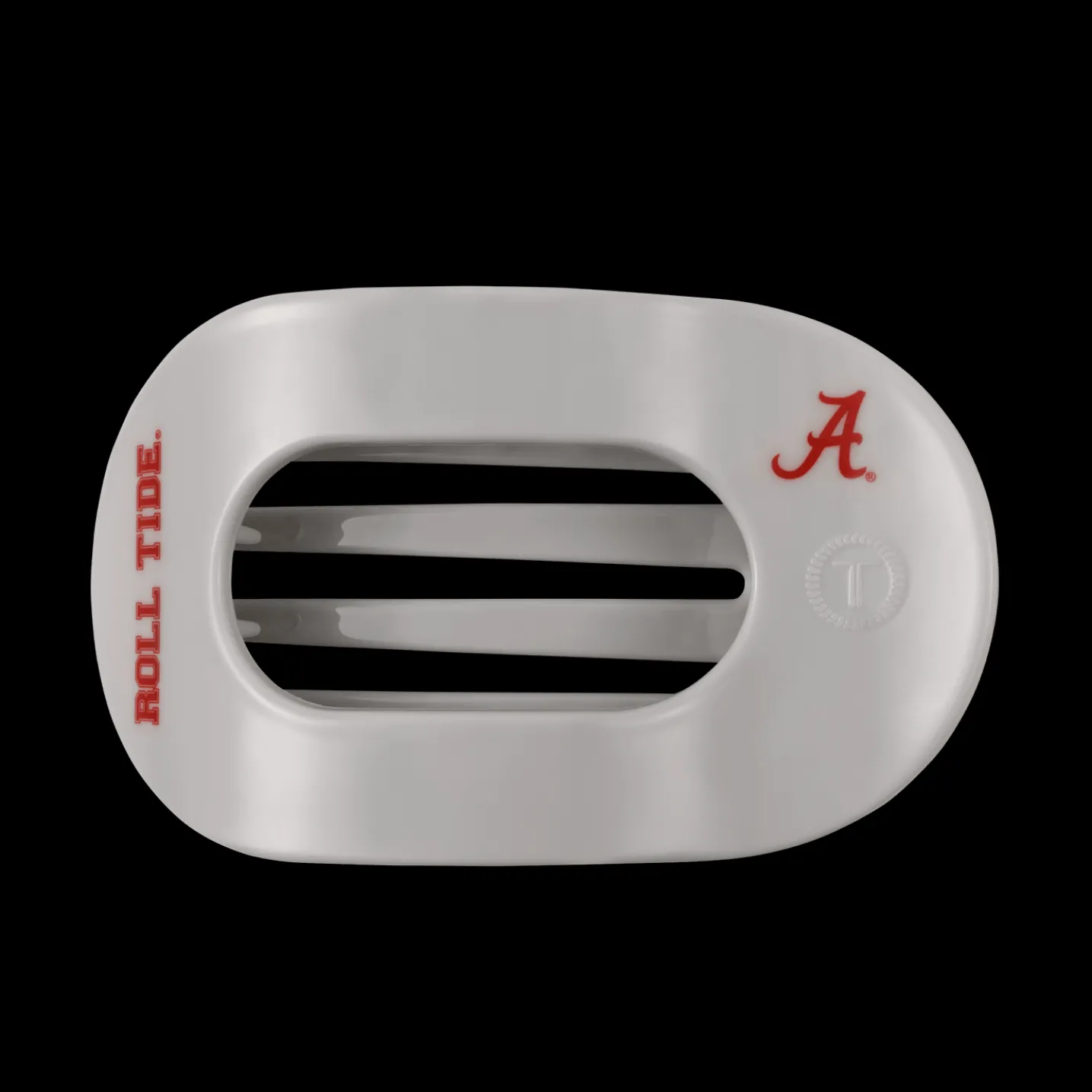 Roll Tide! Large Flat Round Hair Clip