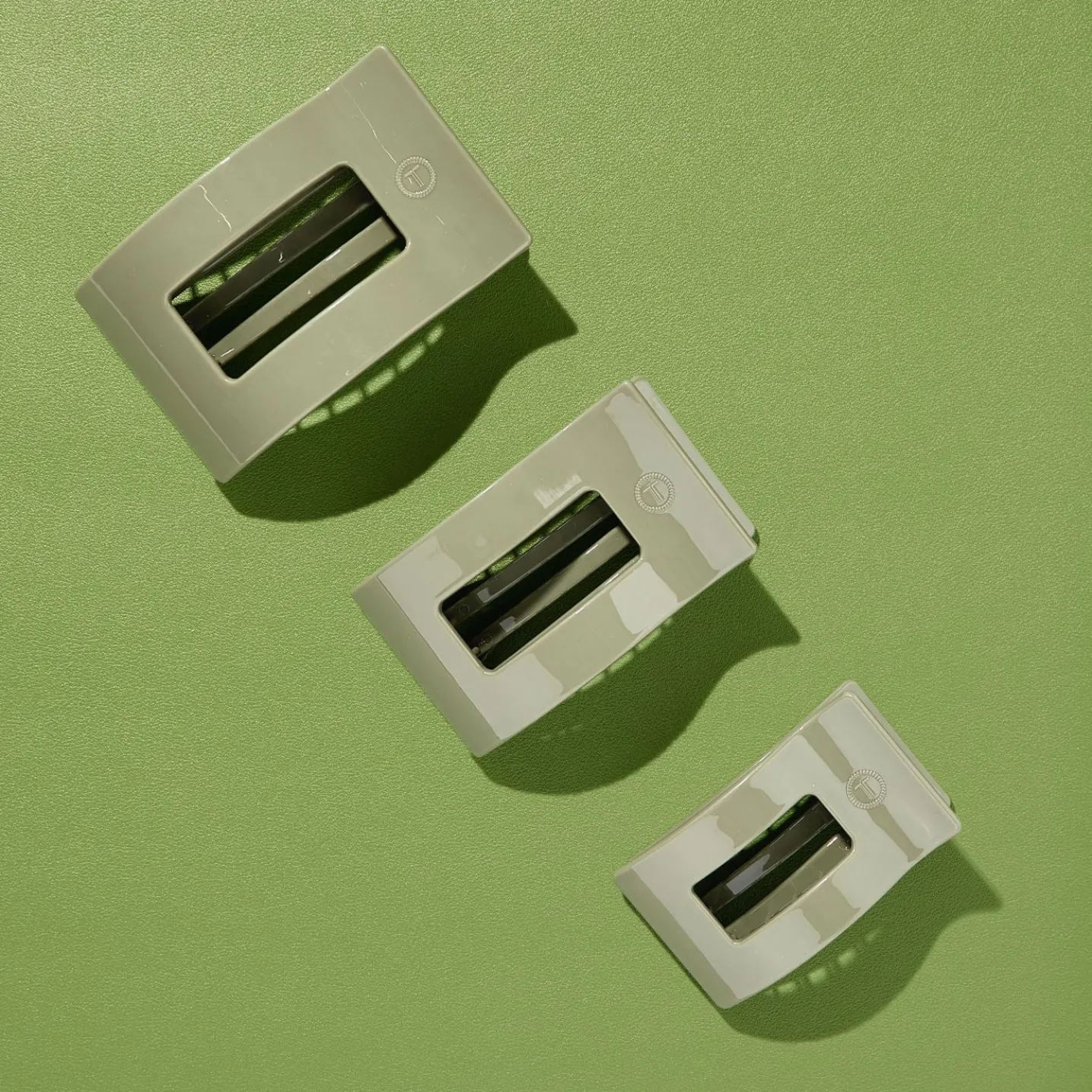 Sage it ain't so Medium Flat Rectangle Hair Clip