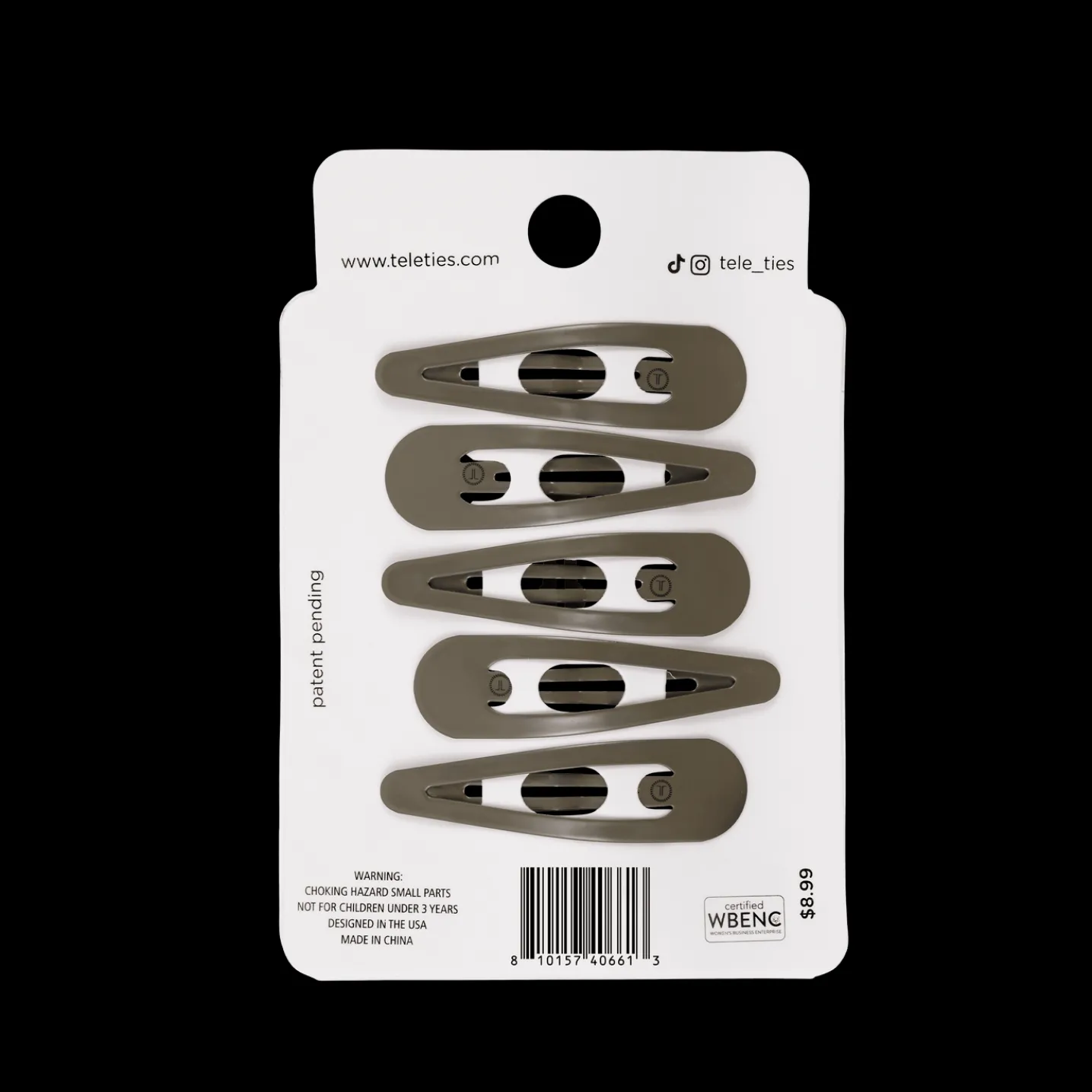 Sage It Ain't So Snap Clips (6Ct)