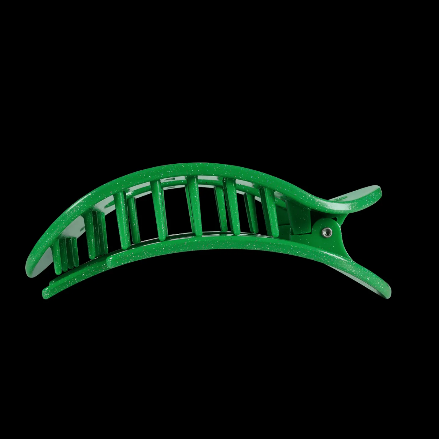 Shamrock Shimmer Large Flat Round Hair Clip