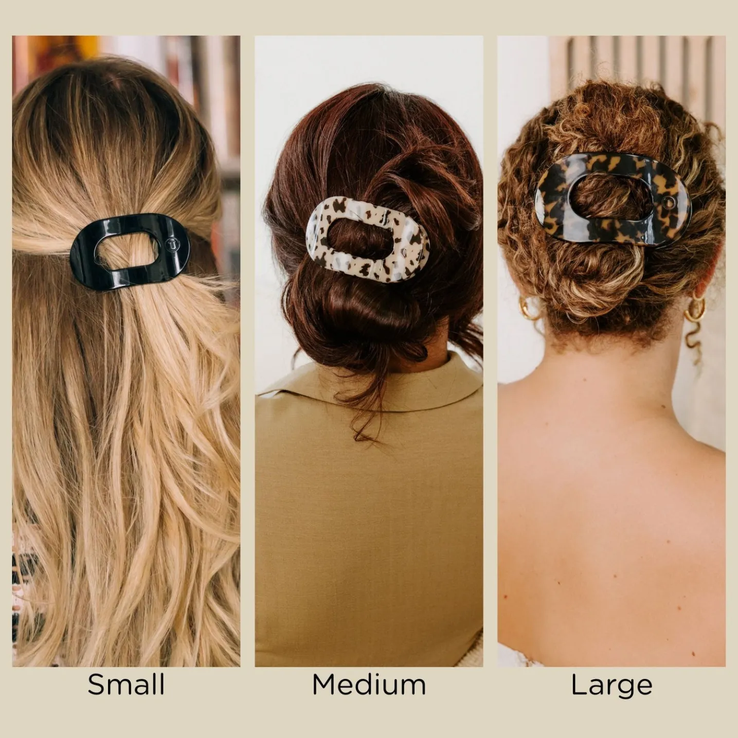 Summer Brights Large Flat Round Hair Clip