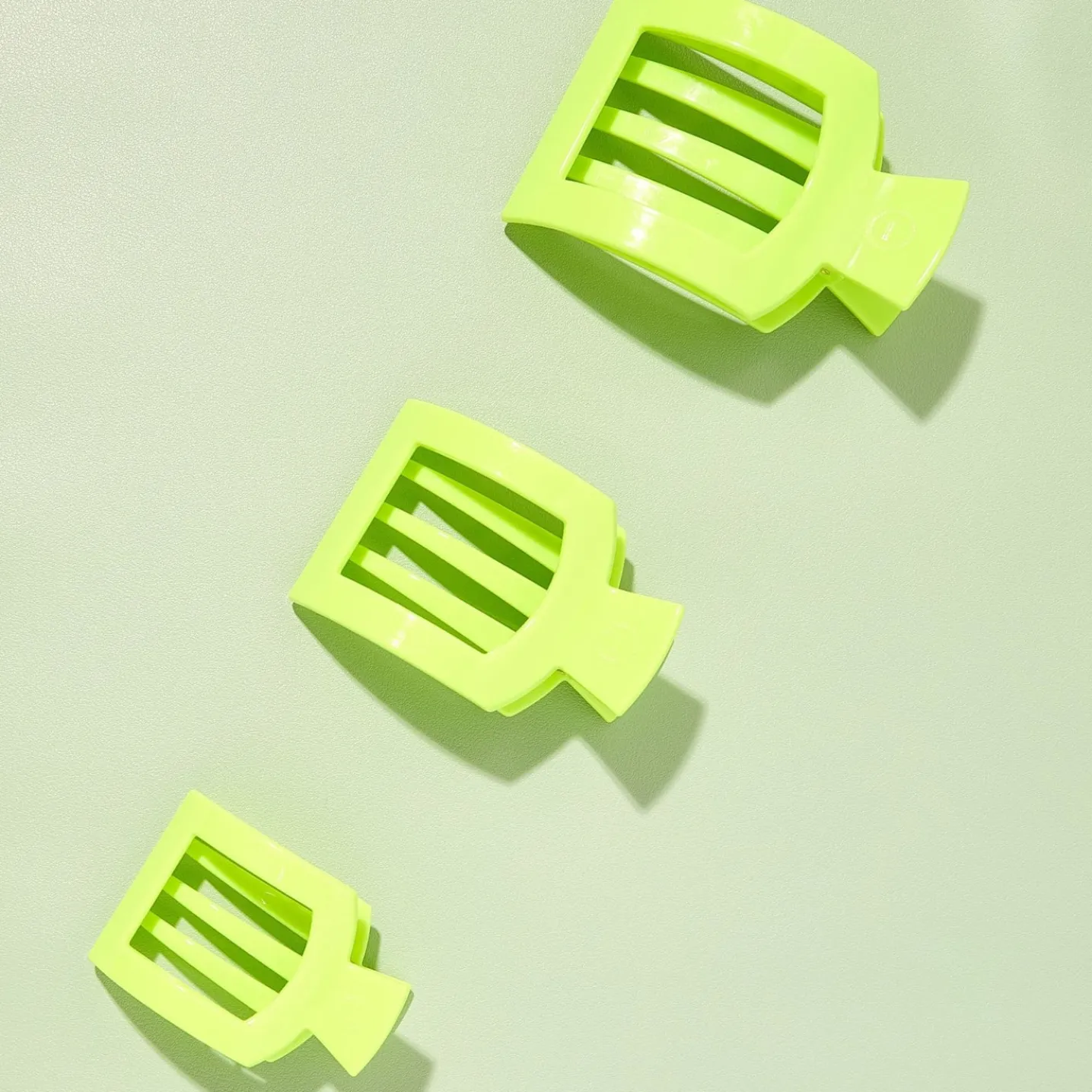 Summer Brights Small Flat Square Hair Clip