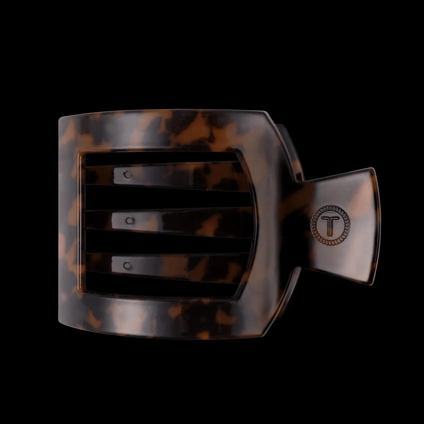 Tortoise Large Flat Square Hair Clip