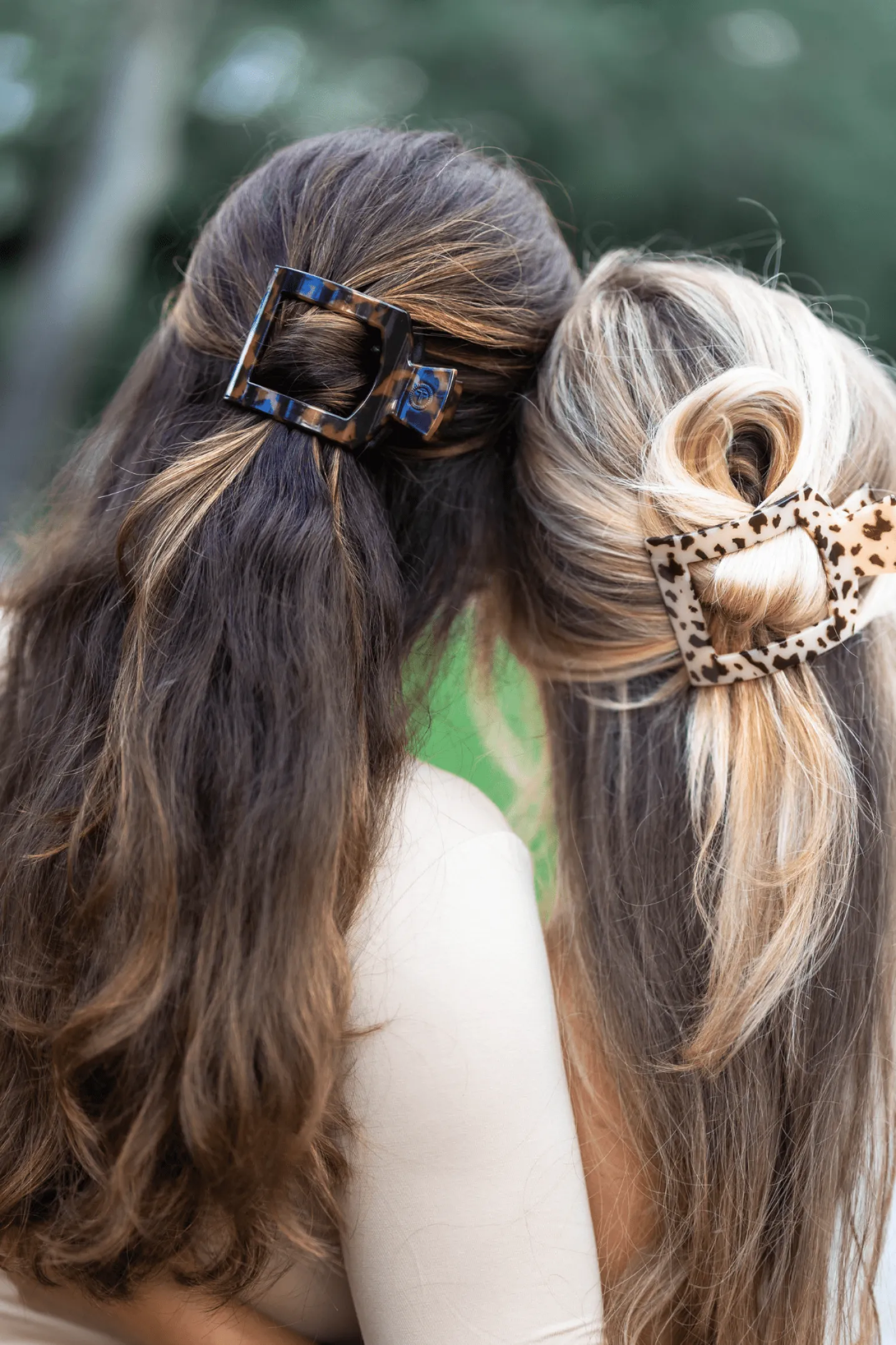 Tortoise Medium Flat Square Hair Clip