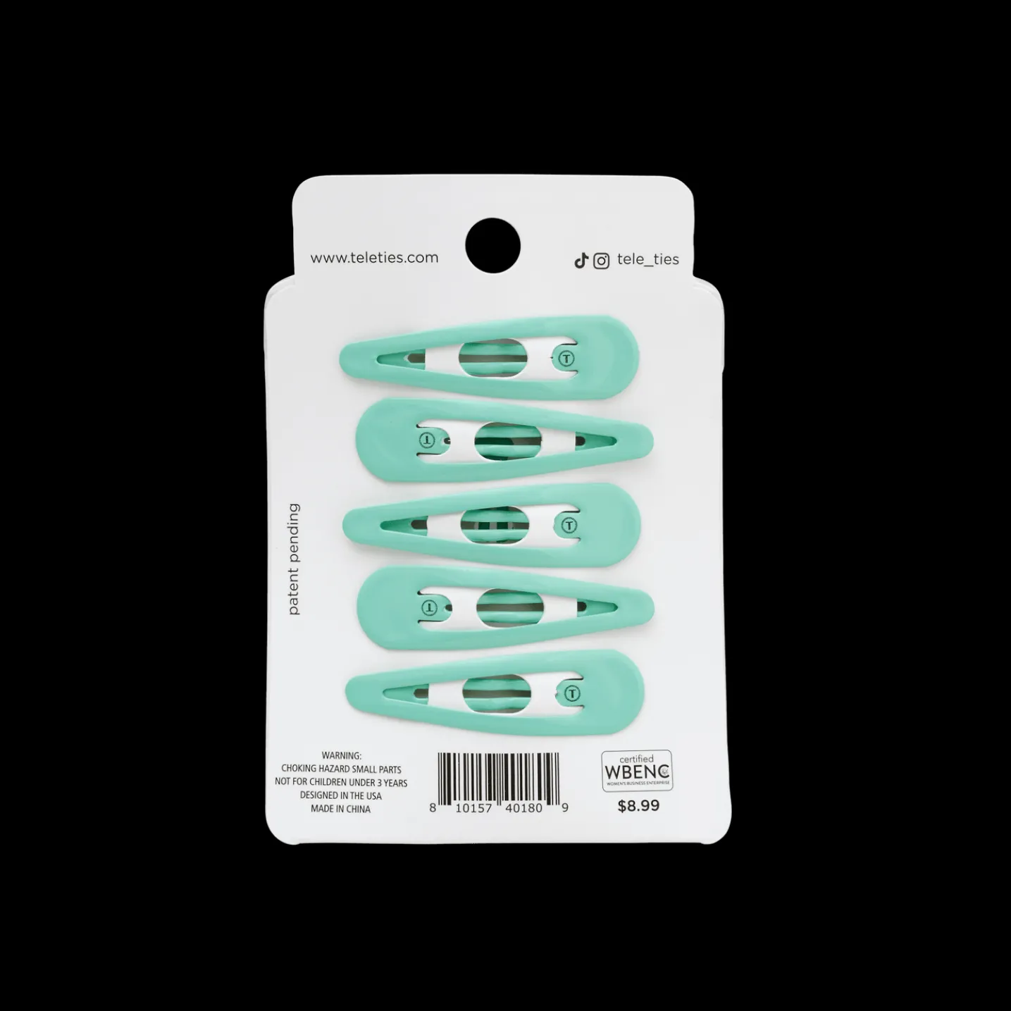 Totally Turquoise Snap Clip (6Ct)