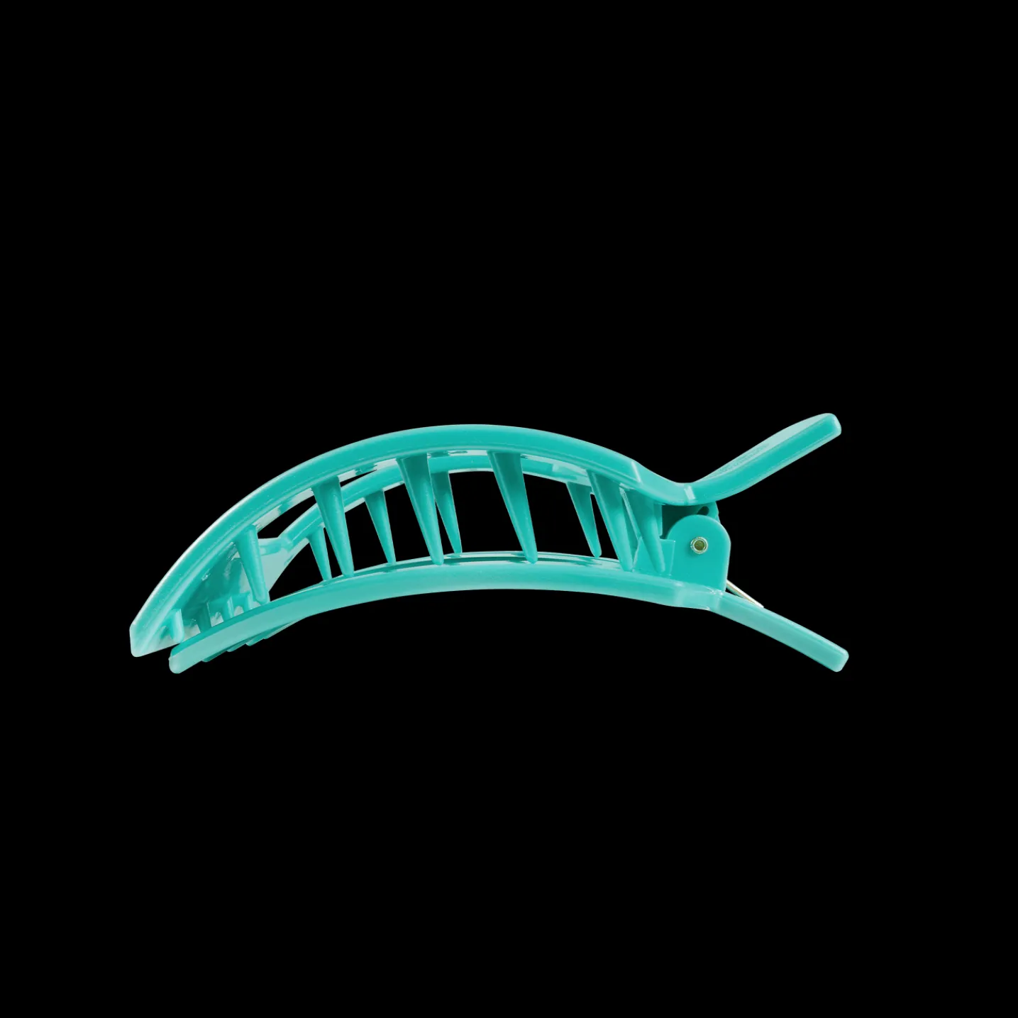 Totally Turquoise Medium Flat Square Hair Clip