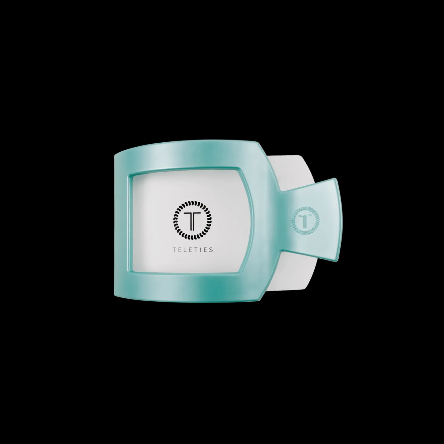 Totally Turquoise Small Flat Square Hair Clip