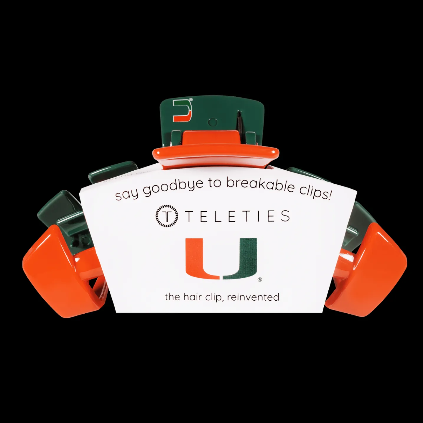 University of Miami Large Claw Hair Clip