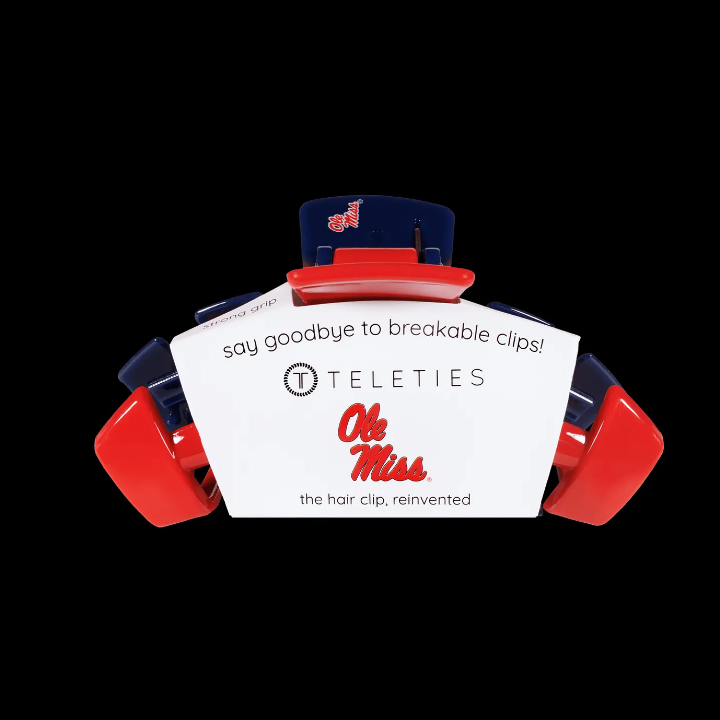 University of Mississippi Medium Claw Hair Clip